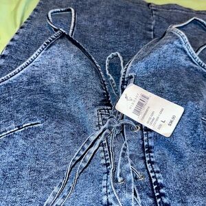 Halter Denim Dress